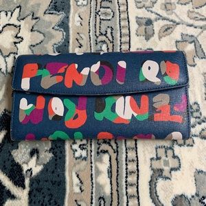 FENDI ROMA Women's Leather Long Wallet (bi-fold)